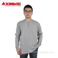 cotton fire retardant knit shirt for work man